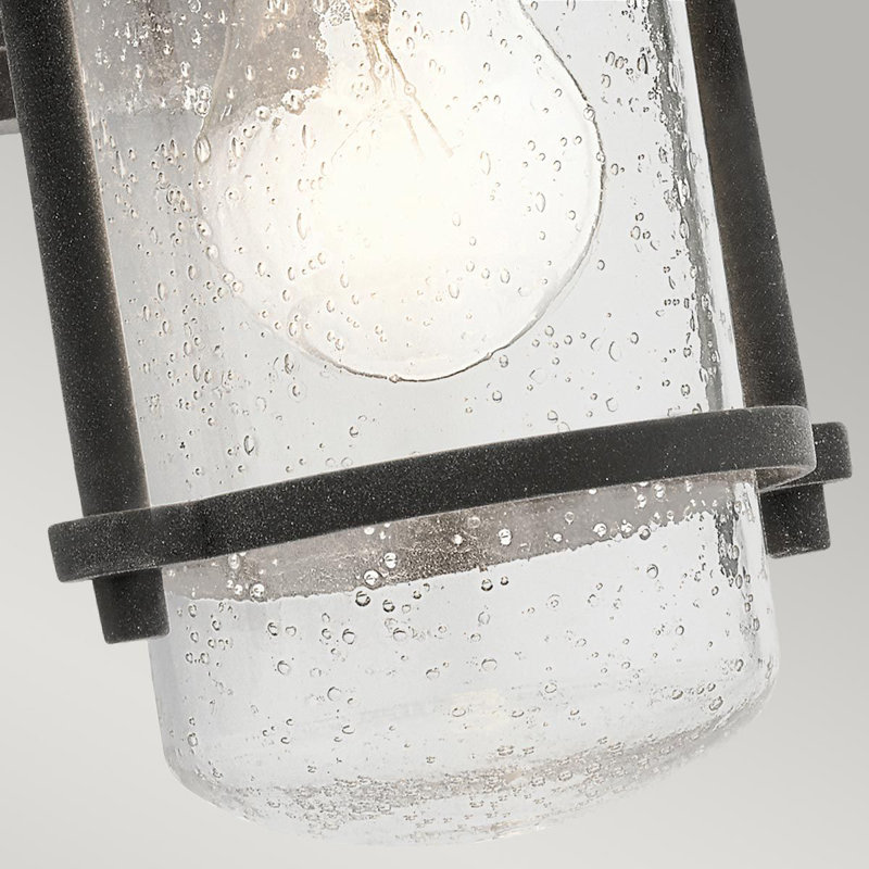 Balsano Dark Grey Outdoor Wall Lantern, 31.7cm H x 17.2cm W