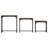 17 Stories Nesting Coffee Tables 3 Pcs Smoked Oak Engineered Wood-790407323