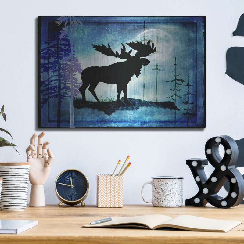 «Midnight Moose» par Lightbox Journal sur, H 12 po x l 16 po