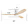 52 Inch Flush Mount Ceiling Fan DC 3 Solid Wood Fan Blade Noiseless Reversible Motor Remote Control With Light