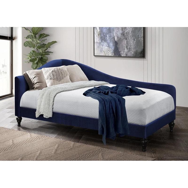 Chaise longue rembourrée Fritsche, Bleu