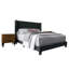 Castle Place Full Wingback Bed Set with Two Nightstands, Charcoal Grey Linen-1950794332-1950794330