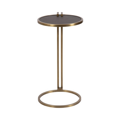 Monsanto Vegan Leather C-Shaped Side Table