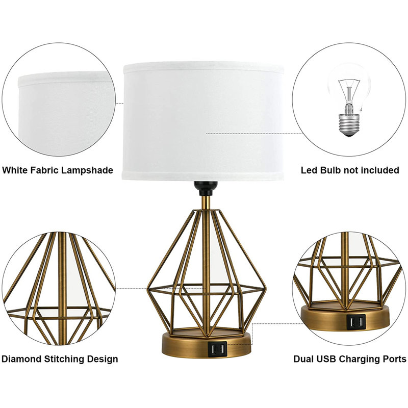 Metal USB Table Lamp