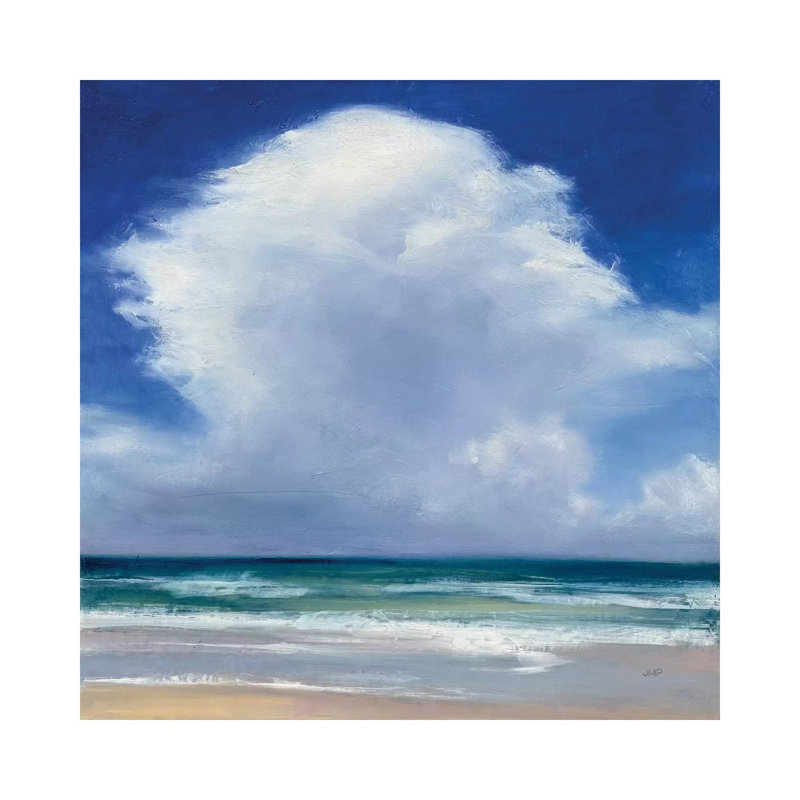 Beach Clouds II by Julia Purinton - Wrapped Canvas Painting, 93.98 cm H x 93.98 cm W x 1.91 cm D