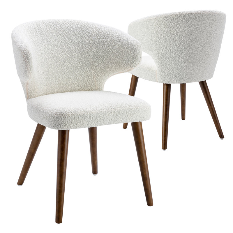 Kieriana 18.7'' H Upholstered Side Chair, White