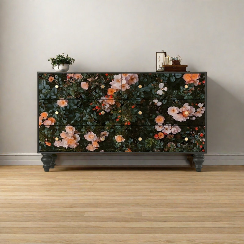 Commode à tiroirs peinte American Style