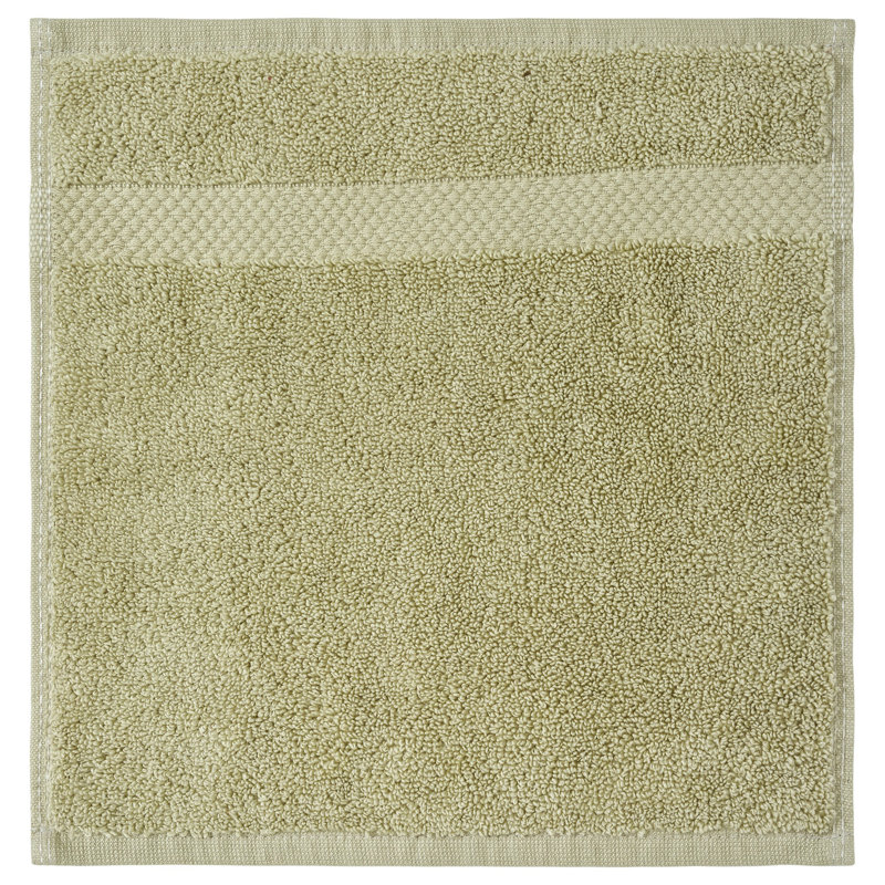 Splash 100% Cotton Zero Twist Washcloth Set, 550 GSM Soft Absorbent Cotton Washcloths & Face Towels for Bathroom, Spa & Daily Use, OEKO-TEX Certified, 6 Pack, Sage