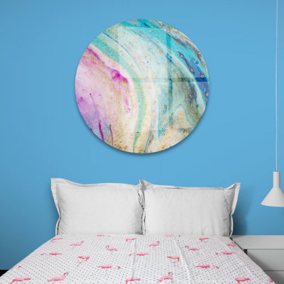 Impression murale en acrylique Marble Beach Circle