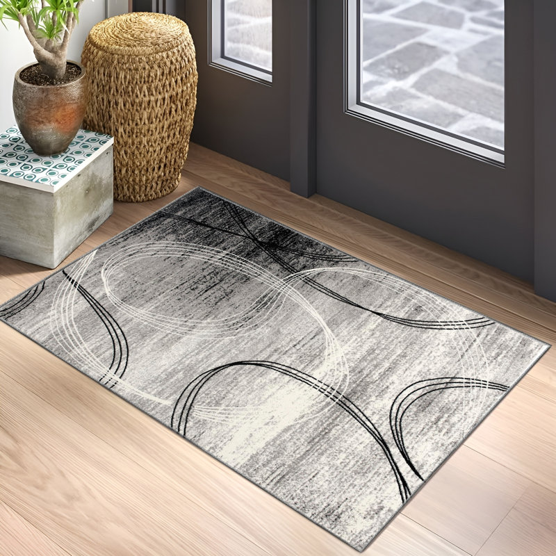 Dillup-Jones Abstract Indoor Rug, Rectangle 2'8" x 5'