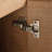 12" Small Freestanding Storage Cabinet, Soft Close Doors, Imitative Oak, Plywood (KD-Packing)