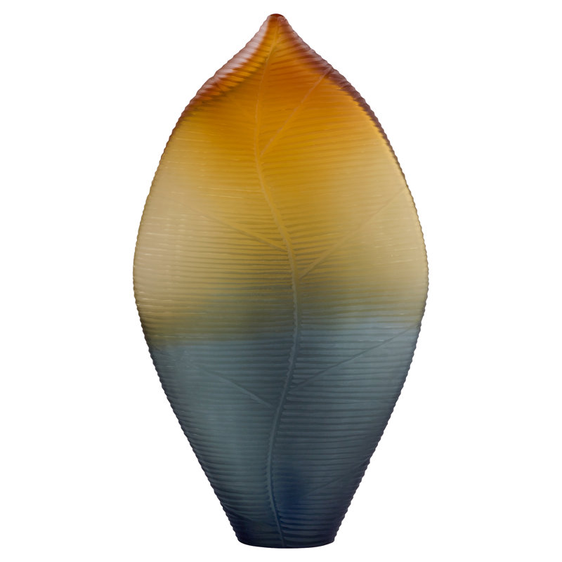 Vesper Handcrafted Glass Table Vase, 23.5" H x 13" W x 5.5" D