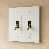 White with Brass - 3 Gang is out of stock