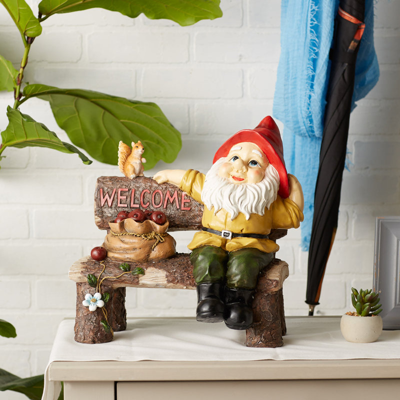 Signe de bienvenue jardin gnome