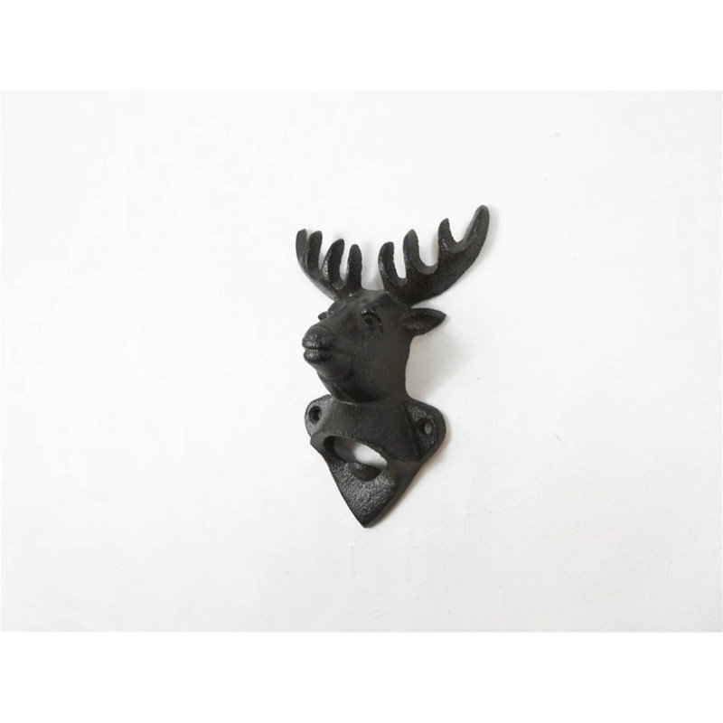Ouvre-bouteille de cerf fonte, Noir