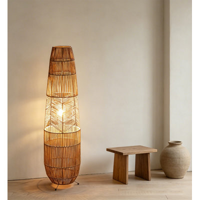Lampe sur pied de style Wabi-Sabi