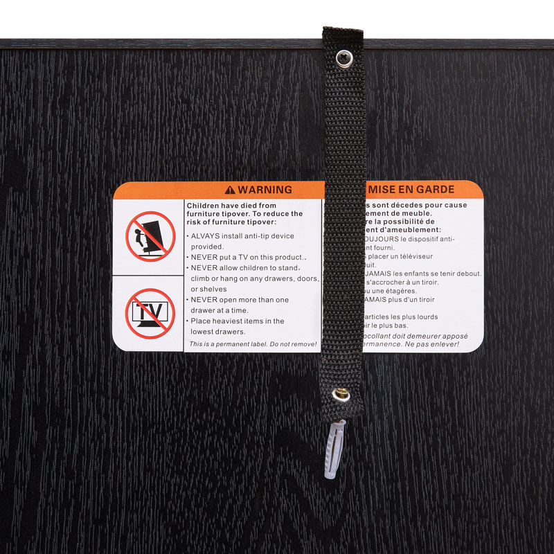 24'' Wide 4 Storage Cabinet, Black