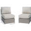 Chaise longue d'extérieur avec 2 coussins Modern