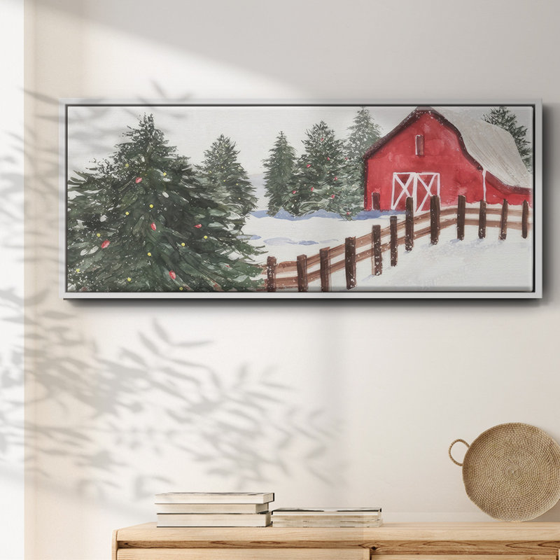 Christmas Time VI- Framed Canvas, 24" H x 60" W