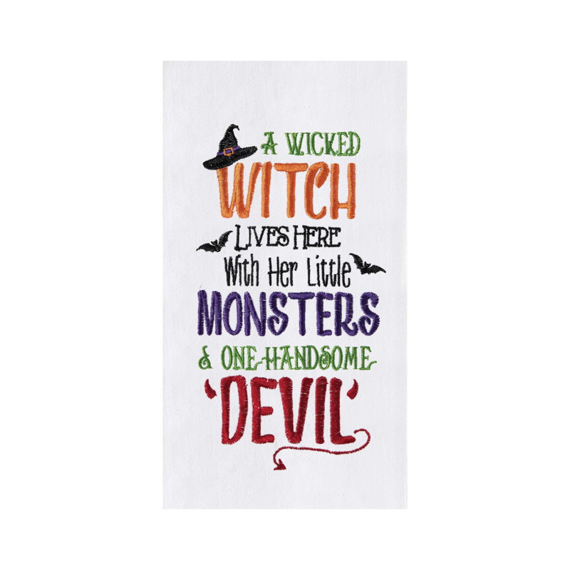 Serviette de cuisine Witch, Monsters, and Devil