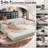 63" Boneless Corduroy Sleeper Sofa Bed, Modular Futon Couch, Compression Foam Sofa with 2 Pillows, No Assembly Required-79693598-76797012