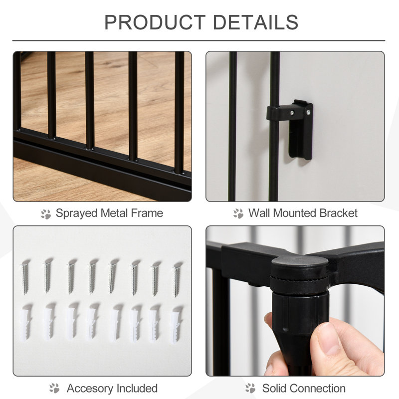 Free Standing Pet Gate With Door, 300cm W