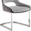 Chaise rembourrée avec pieds en métal