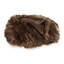 Throw Blanket Set Of 3, Modern Soft Faux Fur Textured Brown Polyester