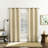 Satti Embroidered Leaf 100% Blackout Grommet Curtain Panel-90572991-112015399