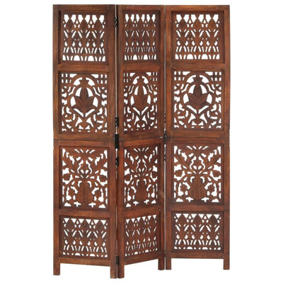 Weeden 120cm W x 165cm H 3 - Panel Solid Wood Folding Room Divider