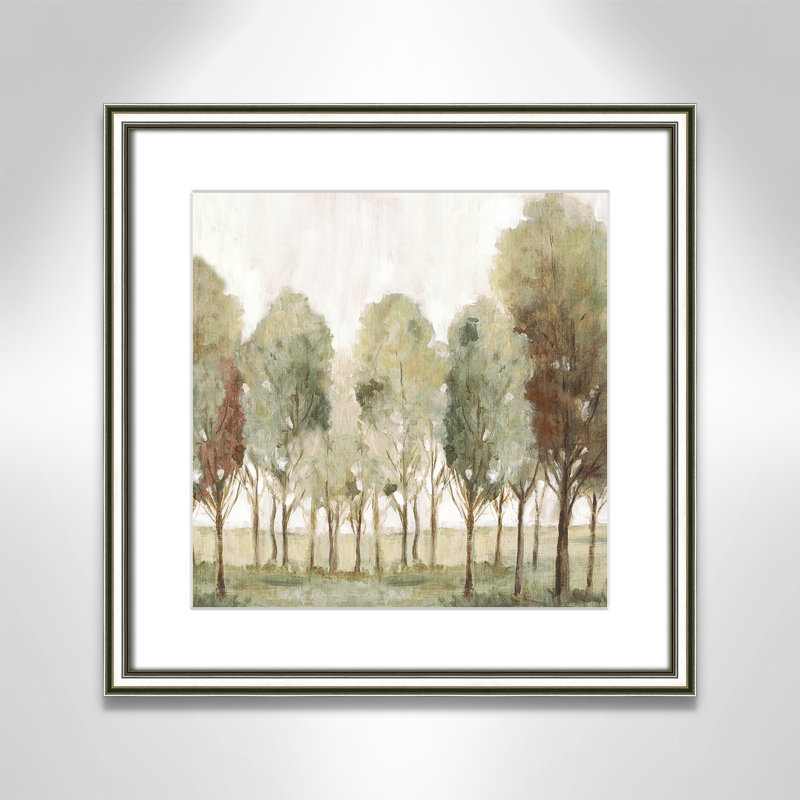 «Silent Fall I Print» par Eva Watts, L 18,25 po x H 18,25 po, Imprimé mat, Argent classique