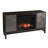 Lucely 149'' W Brown/Antique Silver Electric Fireplace