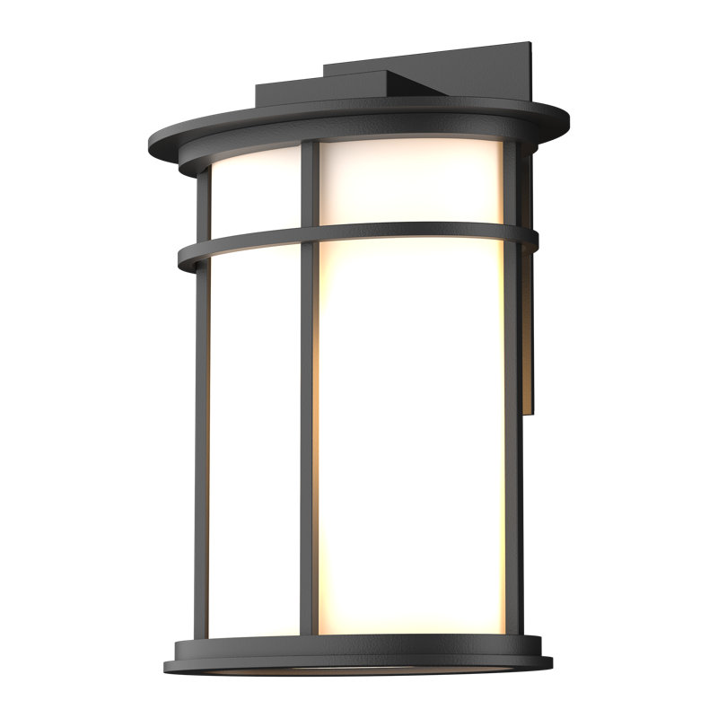 Province Outdoor Armed Sconce, 15.4" H x 10.2" W x 7.1" D, Coastal Black
