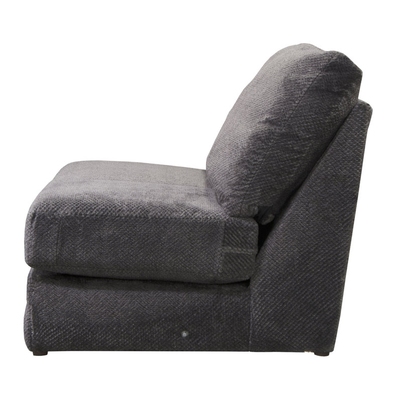 Canapé modulaire rembourré 3 pièces Sazur, Mélange de polyester gris