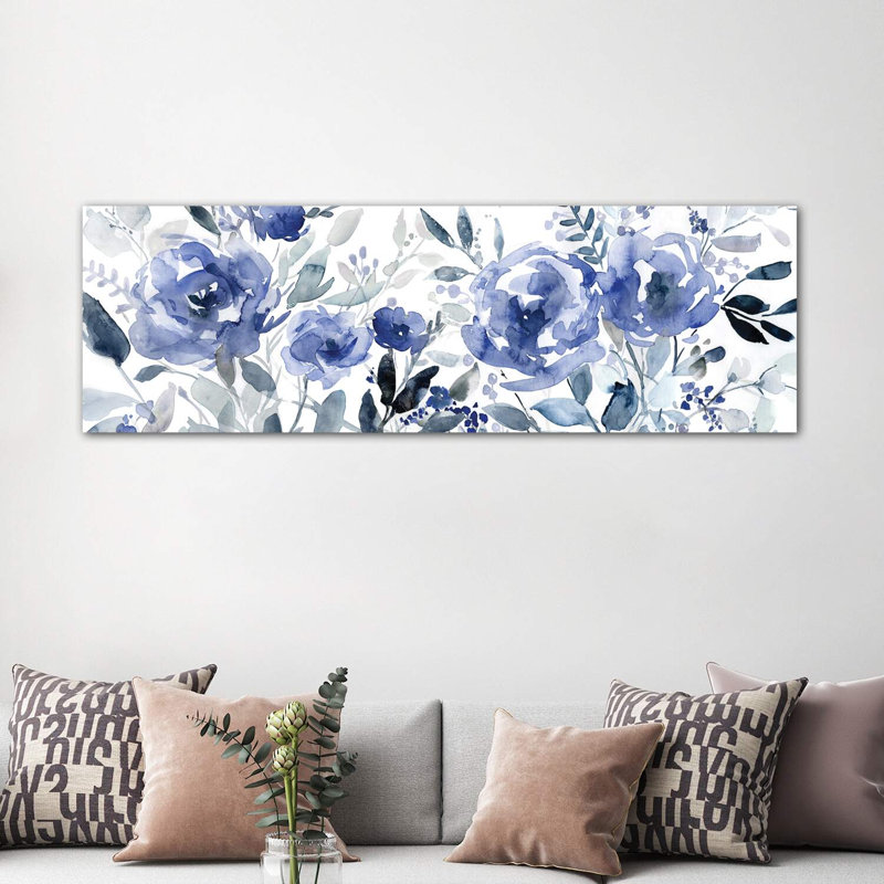 Painters Field Of Flowers by Carol Robinson - Wrapped Canvas Panoramic Painting, 182.88 cm H x 60.96 cm W