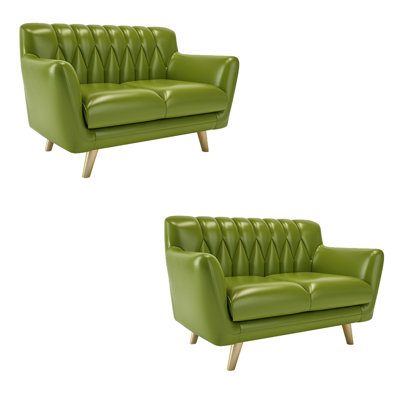 Banc rembourré en similicuir Modern Fashion Simple
