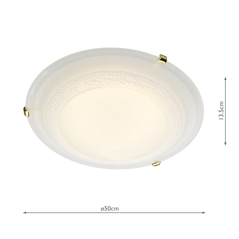 Warrington Glass Flush Mount