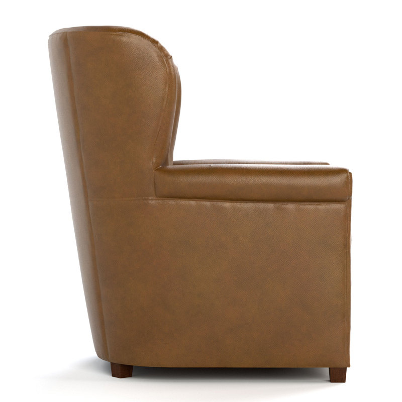 Hudson Valley Leather Wingback Chair