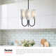 Calline 3 Light Metal Chandelier
