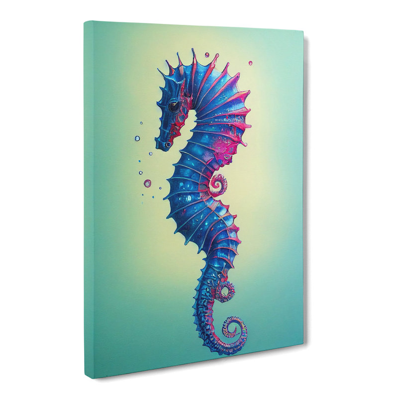 Seahorse Vol.4 - Wrapped Canvas, 76cm H x 50cm W x 3cm D