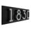Floating Stand-Off 4-Number Horizontal Sign, Black /W/ Silver Modern Font Numbers