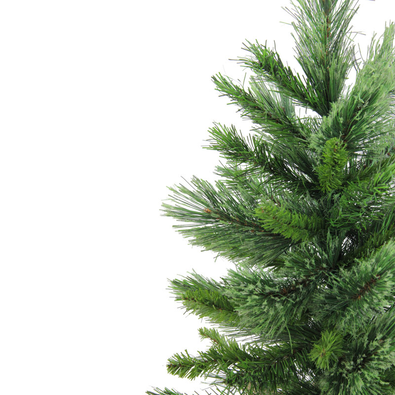 Arbre de Noël artificiel en pin 24 po à motif de cachemire mélangé 24 pi - non éclairé