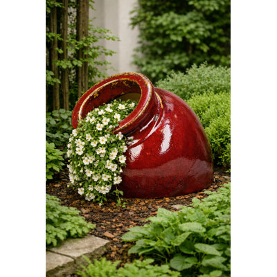 15 in. Pompeii Vase - Oxblood