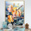 Orange papillon, musique mélodique - Art mural poisson papillon
