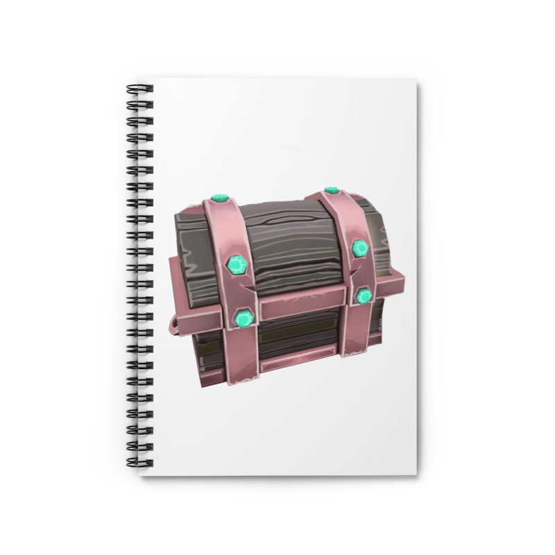 Hand-Painted Chest Spiral Notebook - Ruled Line
