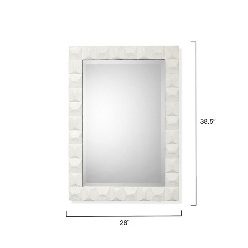 Astor Rectangular Gold Wall Mirror with Gesso Frame