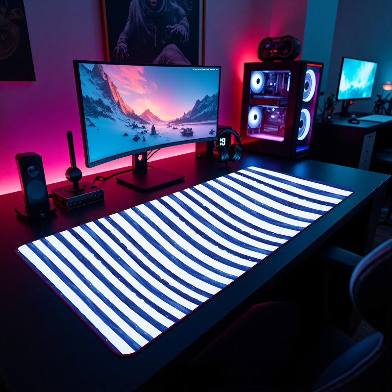 Polyester Desk Pad, 31.5x15.5