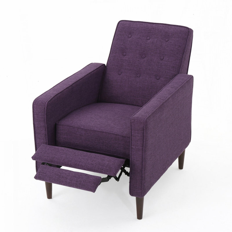 Canapé inclinable en tissu Mid-Century, Mauve