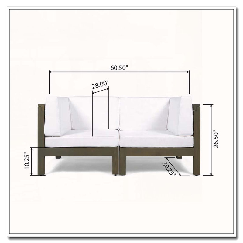 ENSEMBLE DE SIÈGE D'AMOUR 2 pièces, Blanc