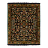 Artemis Machine Woven Wool Oriental Area Rug in Black/Red/Rust